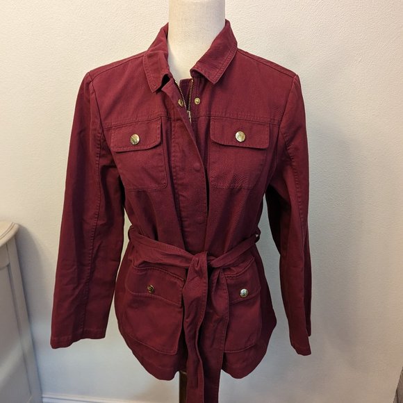 Draper James Cotton Twill Field Utility Jacket - Picture 4 of 10